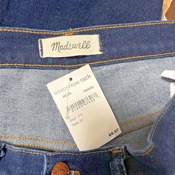 Madewell Jeans Women's 31 High Rise 10 Inch Skinny Dark Wash Stretch - Picture 3 of 6